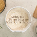 Organic Sprouted Soft White Fresh Milled Flour