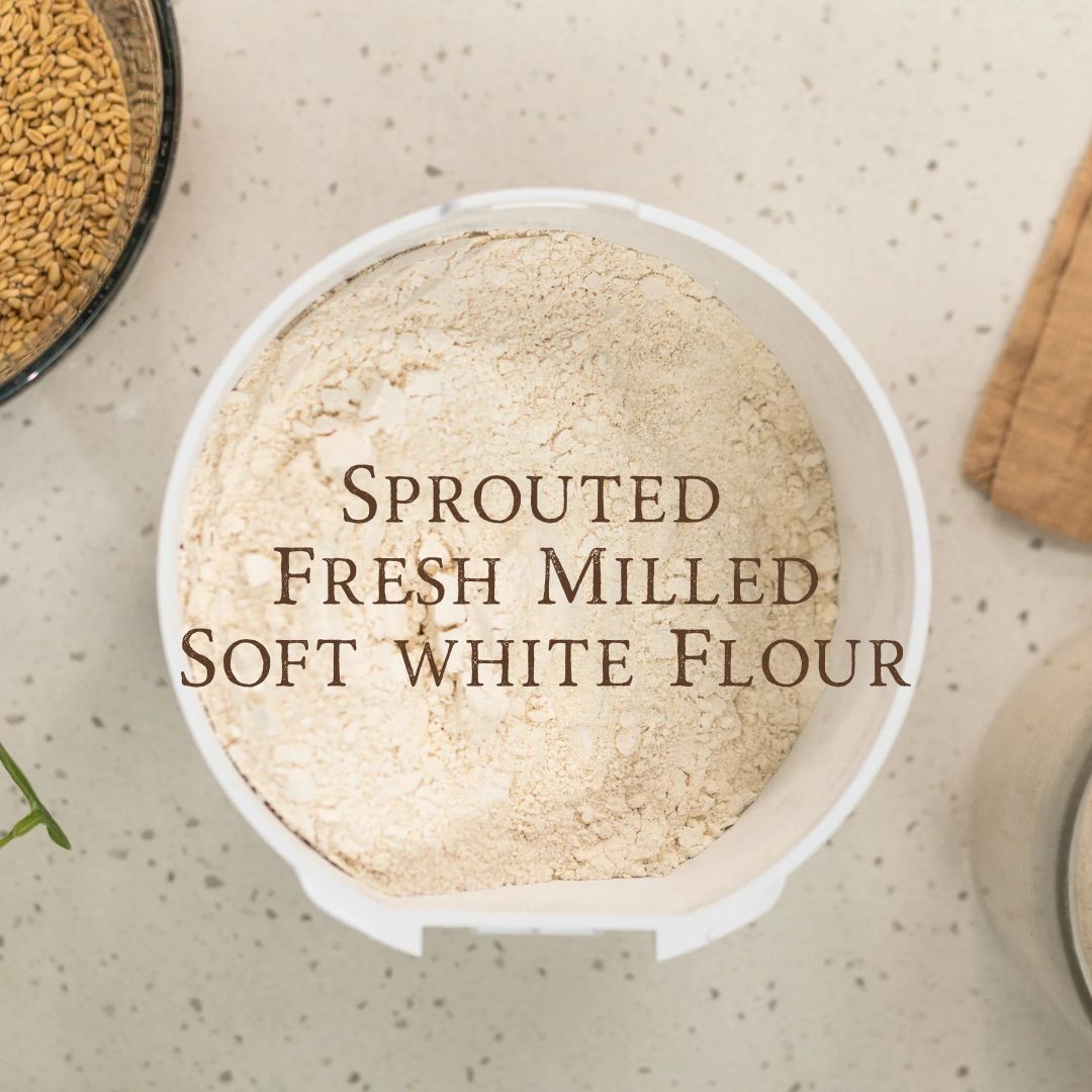 Organic Sprouted Soft White Fresh Milled Flour