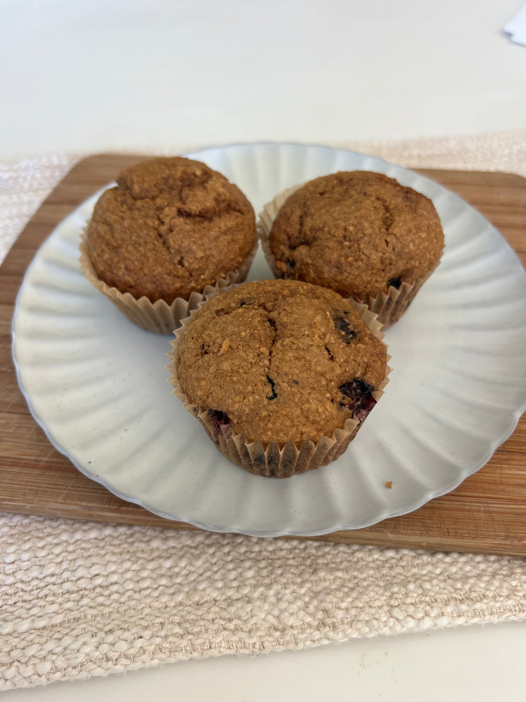 Organic Sprouted Fresh Milled Blueberry Muffins
