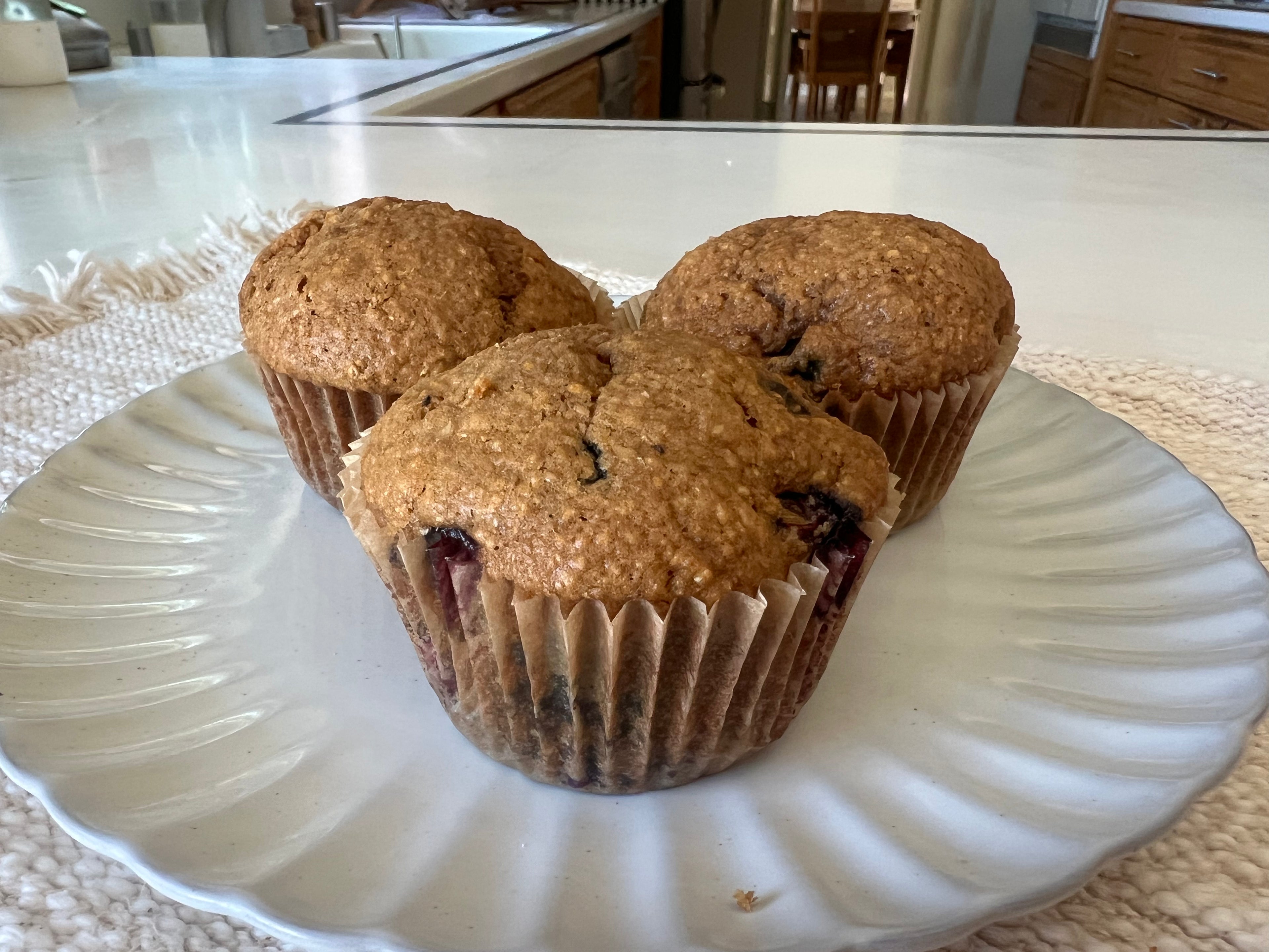 Organic Sprouted Fresh Milled Blueberry Muffins
