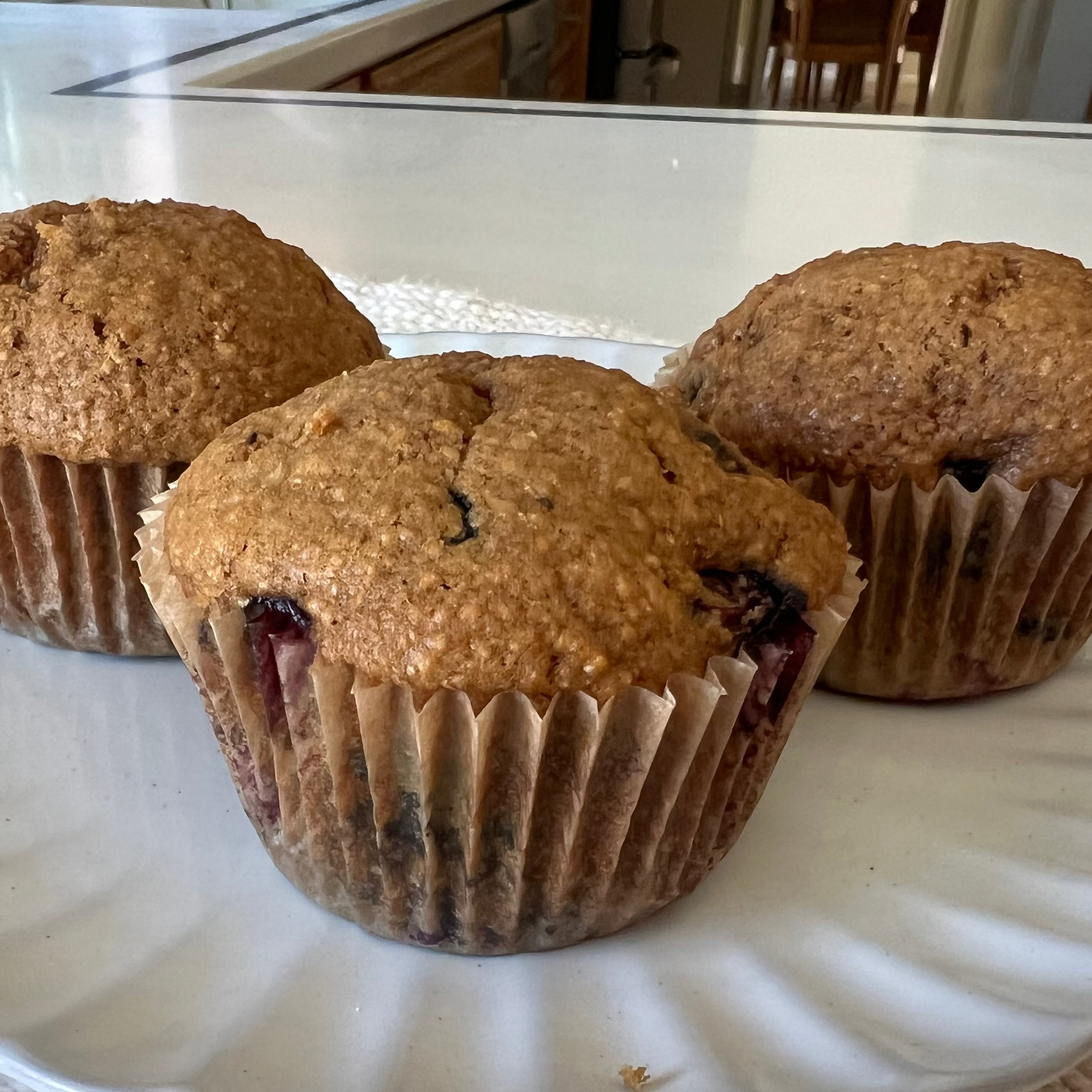 Organic Sprouted Fresh Milled Blueberry Muffins
