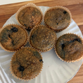 Sprouted Fresh Milled Blueberry Muffins