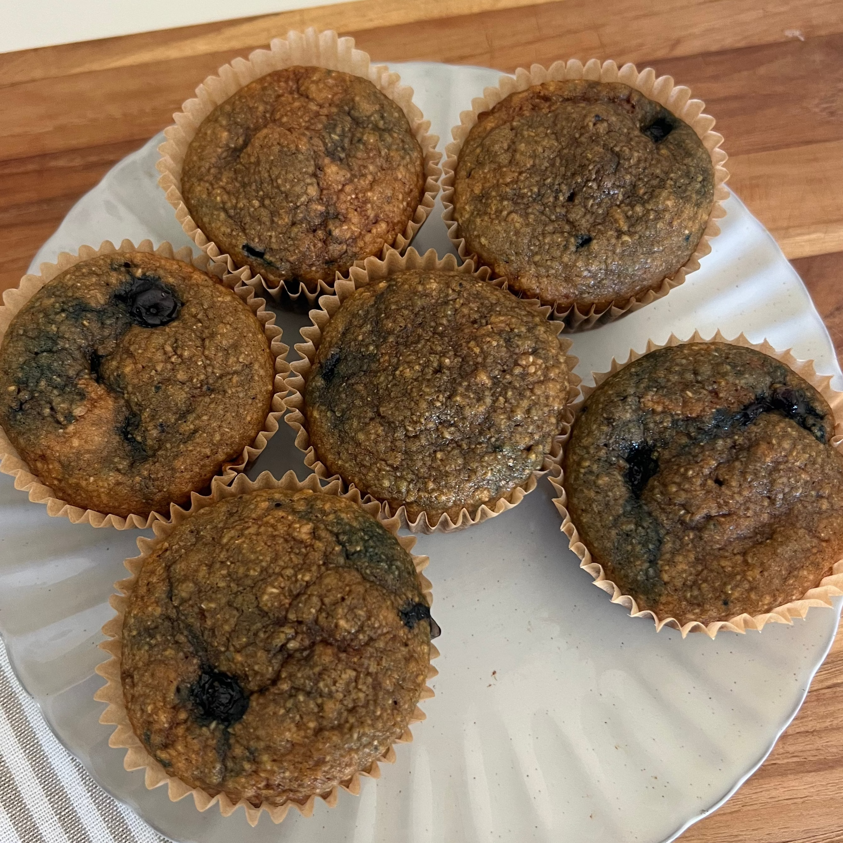 Sprouted Fresh Milled Blueberry Muffins
